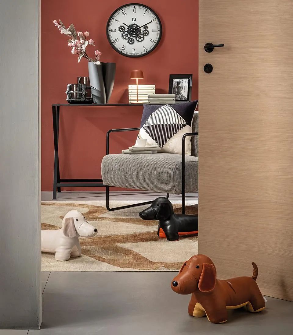 Fermaporta cane - nero