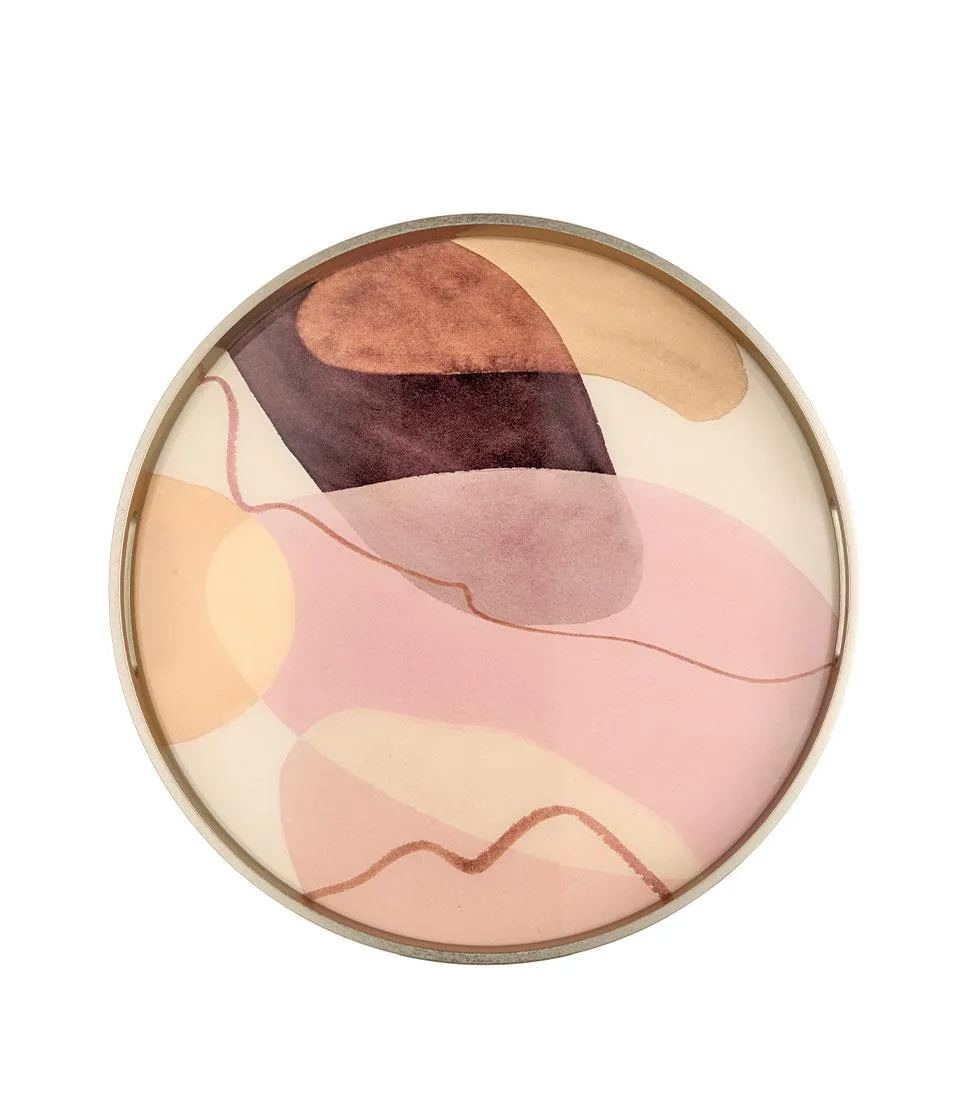 Vassoio tondo - Dune di seta