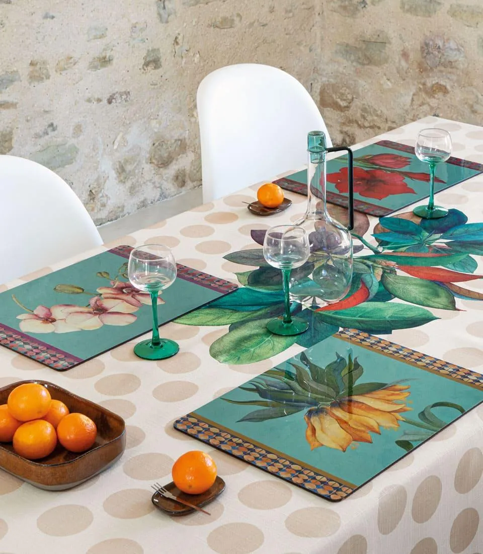 Tovaglietta rigida ottanio - Orchidea