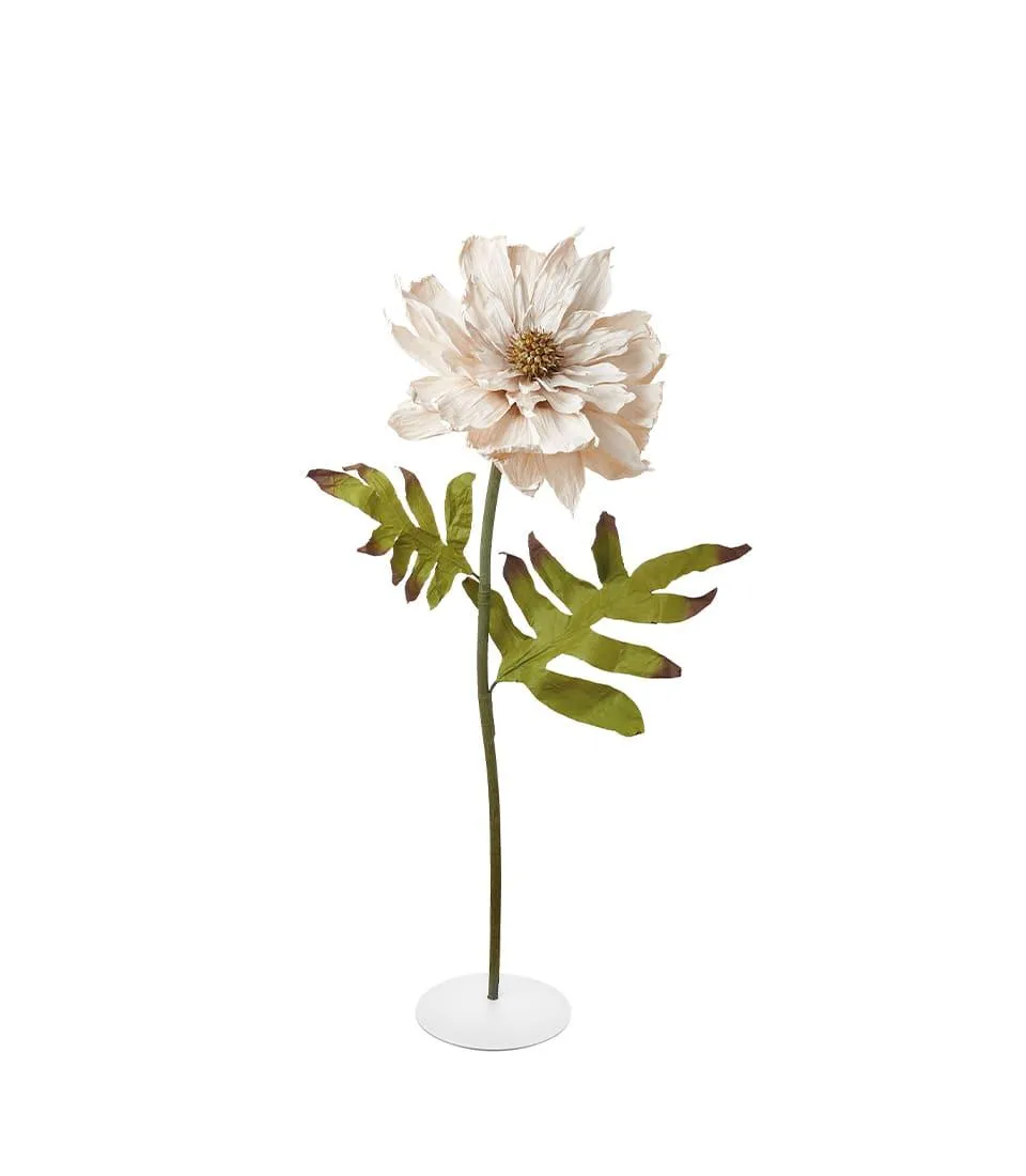 Fiore decorativo con base 155h - dalia