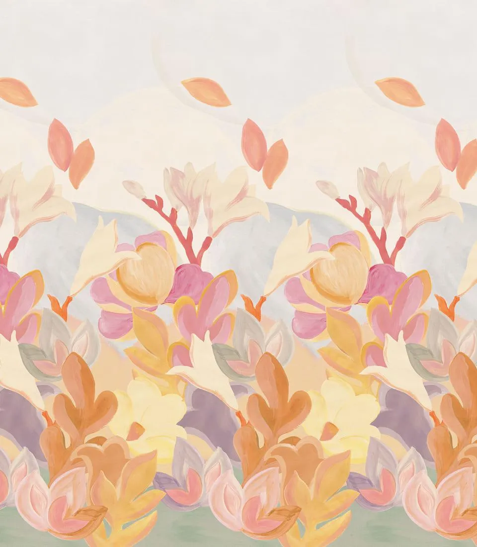 Carta da parati 3,18x3m - danza di fiori