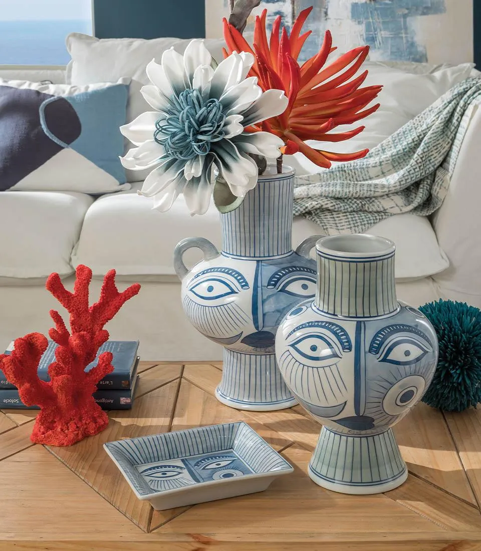 Vaso alto con manici