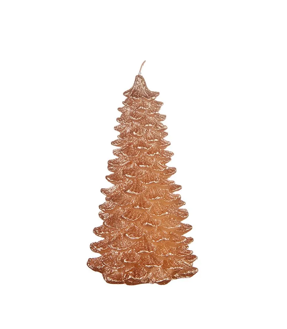 Candela albero piccolo champagne