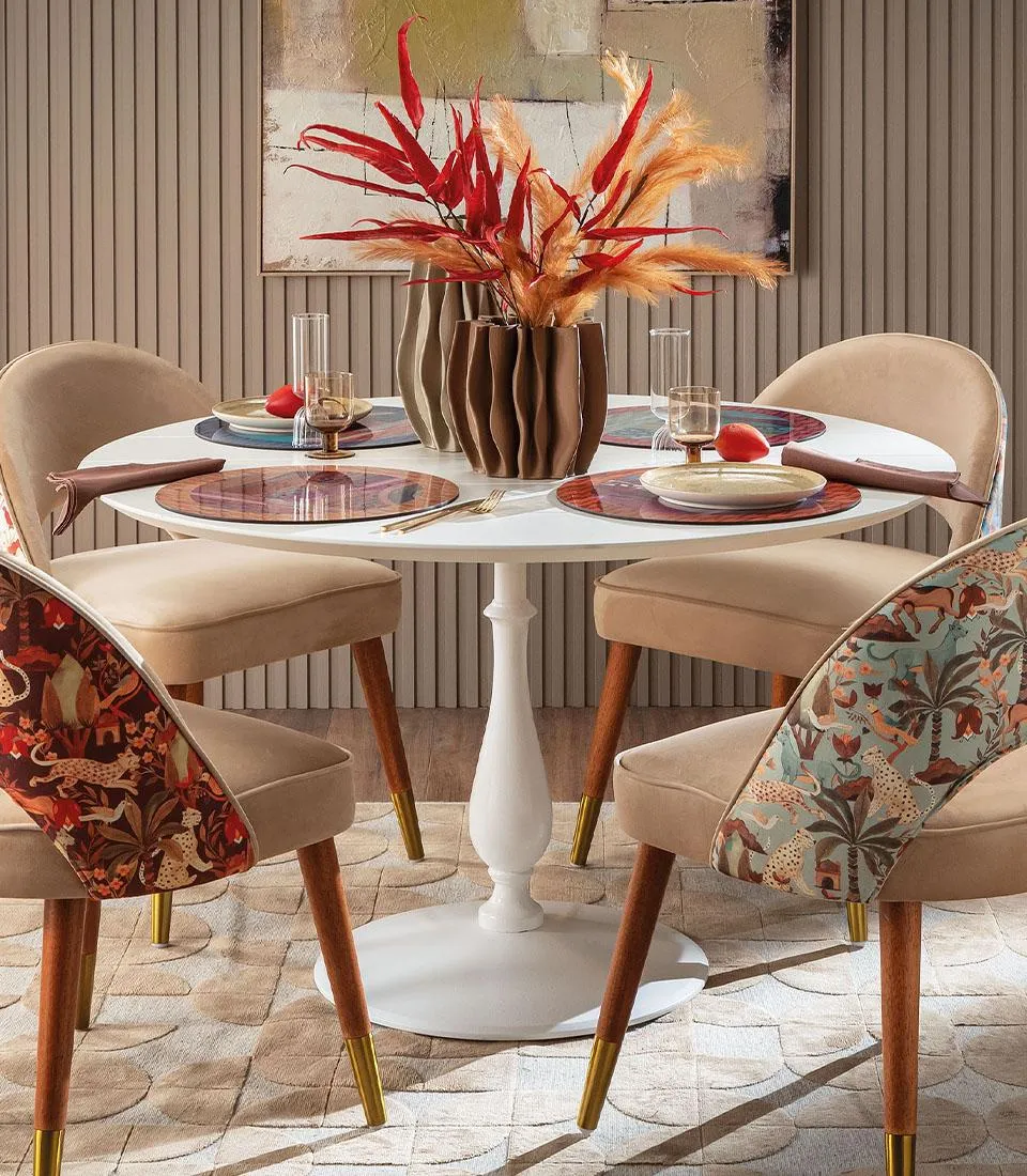 Tovaglietta rigida cornice blu - Orizzonti di seta