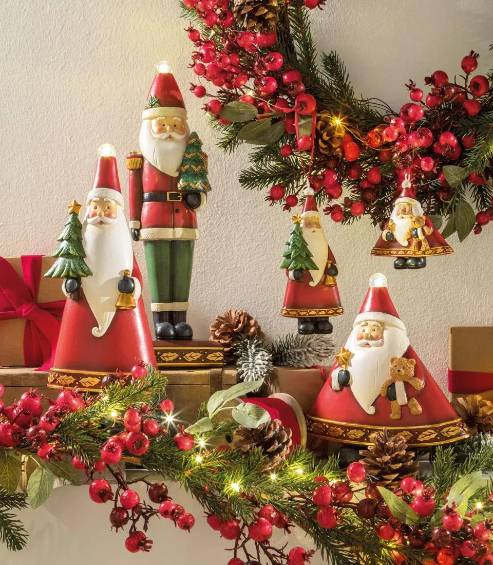 Babbo Natale con pacco decorativo