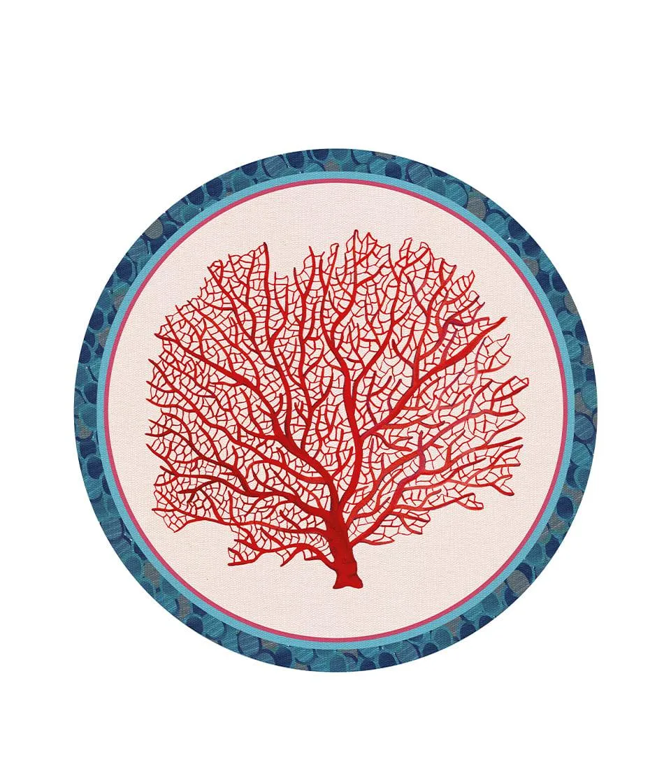 Tovaglietta rigida avorio Ø39 - Corallo