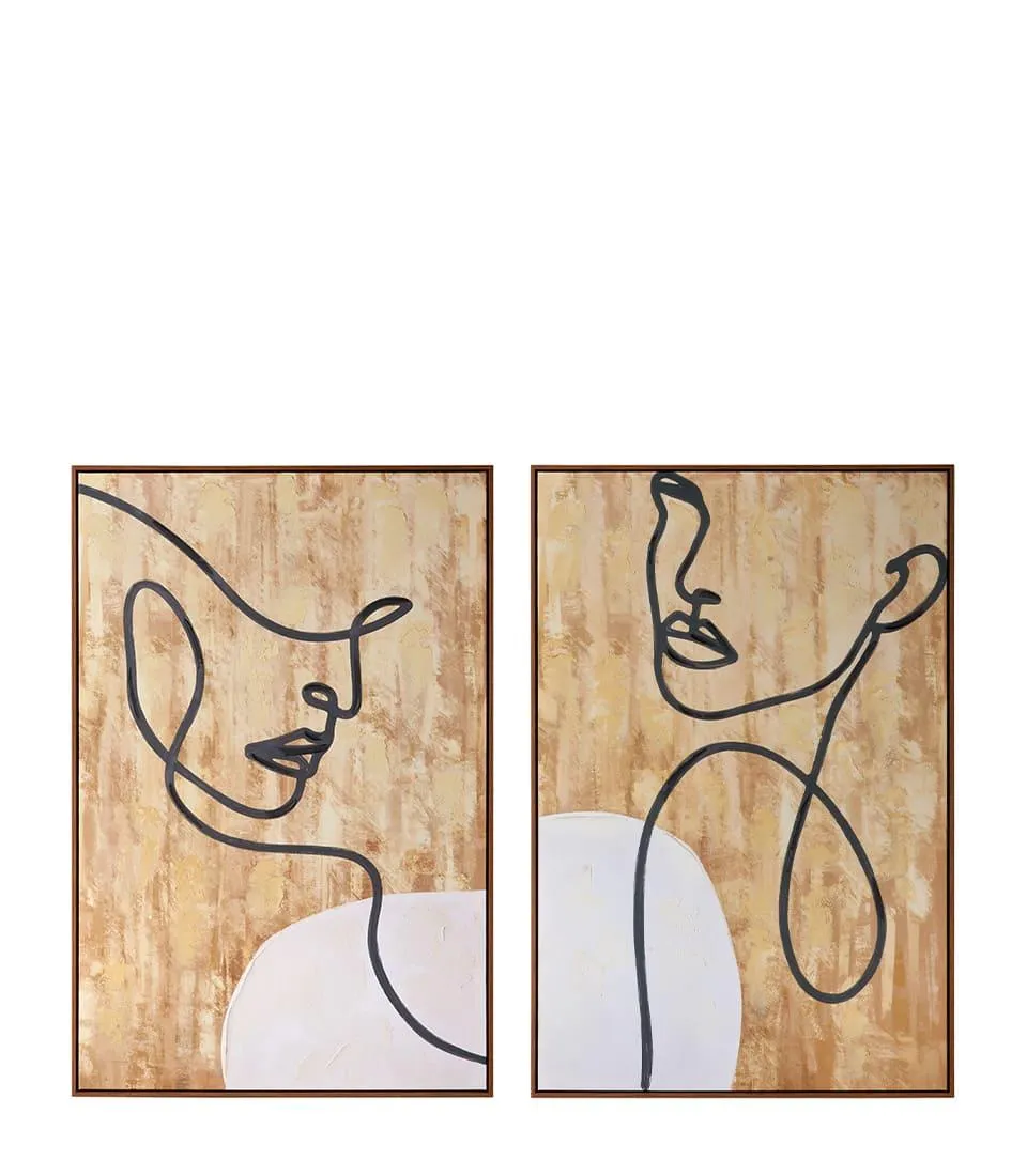 Quadro 80x120 con cornice - set 2 pz (160x120)