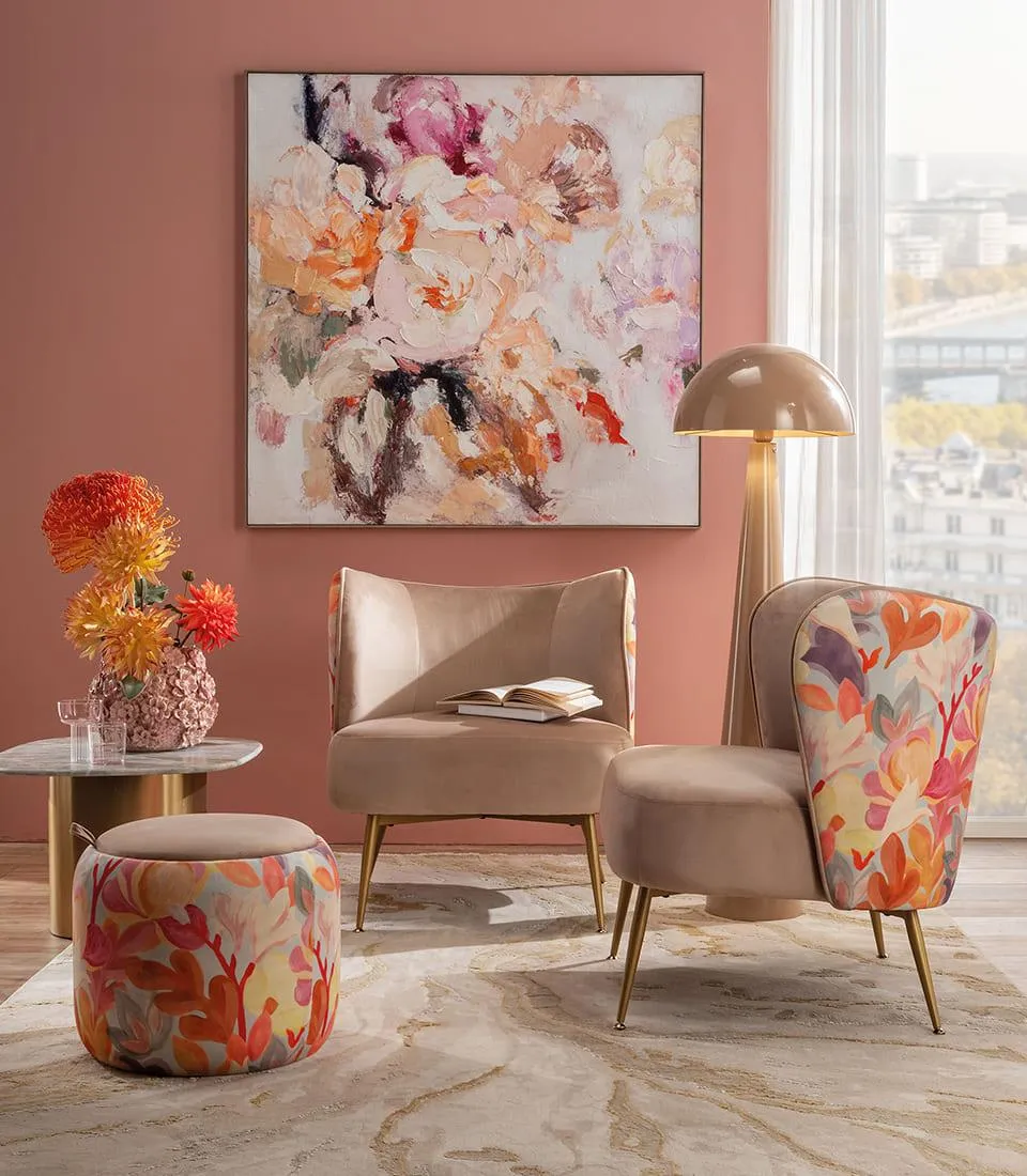 Dalia con bocciolo arancione