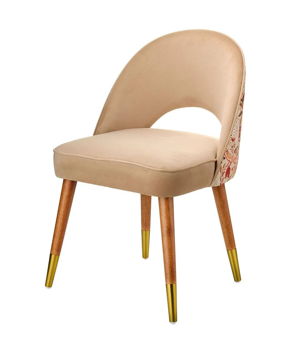 Poltroncina beige e avorio