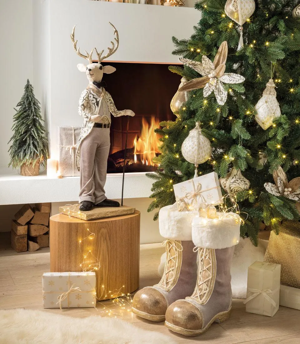 Renna con frac decorativa