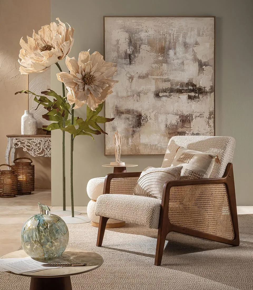 Fiore decorativo con base 190h - dalia