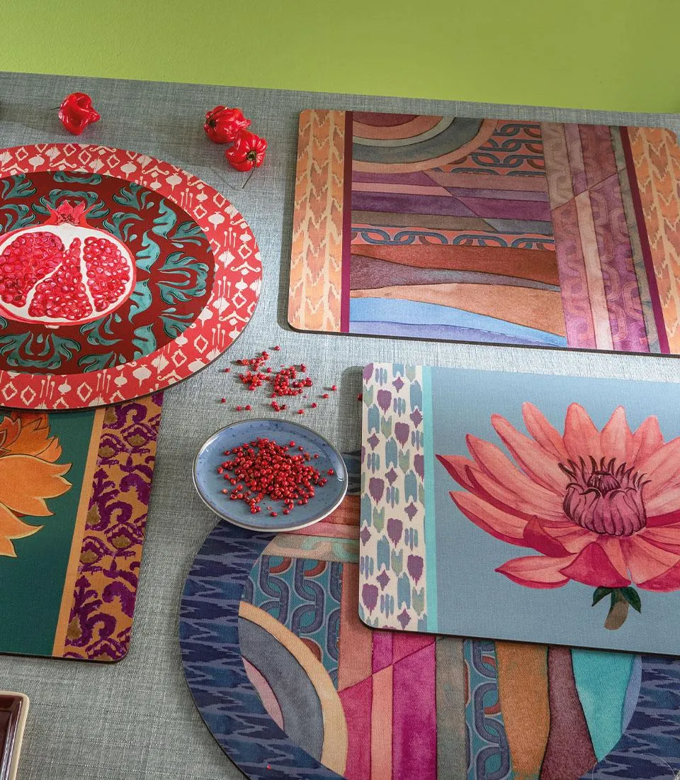 Tovaglietta rigida celeste - Riflessi di loto