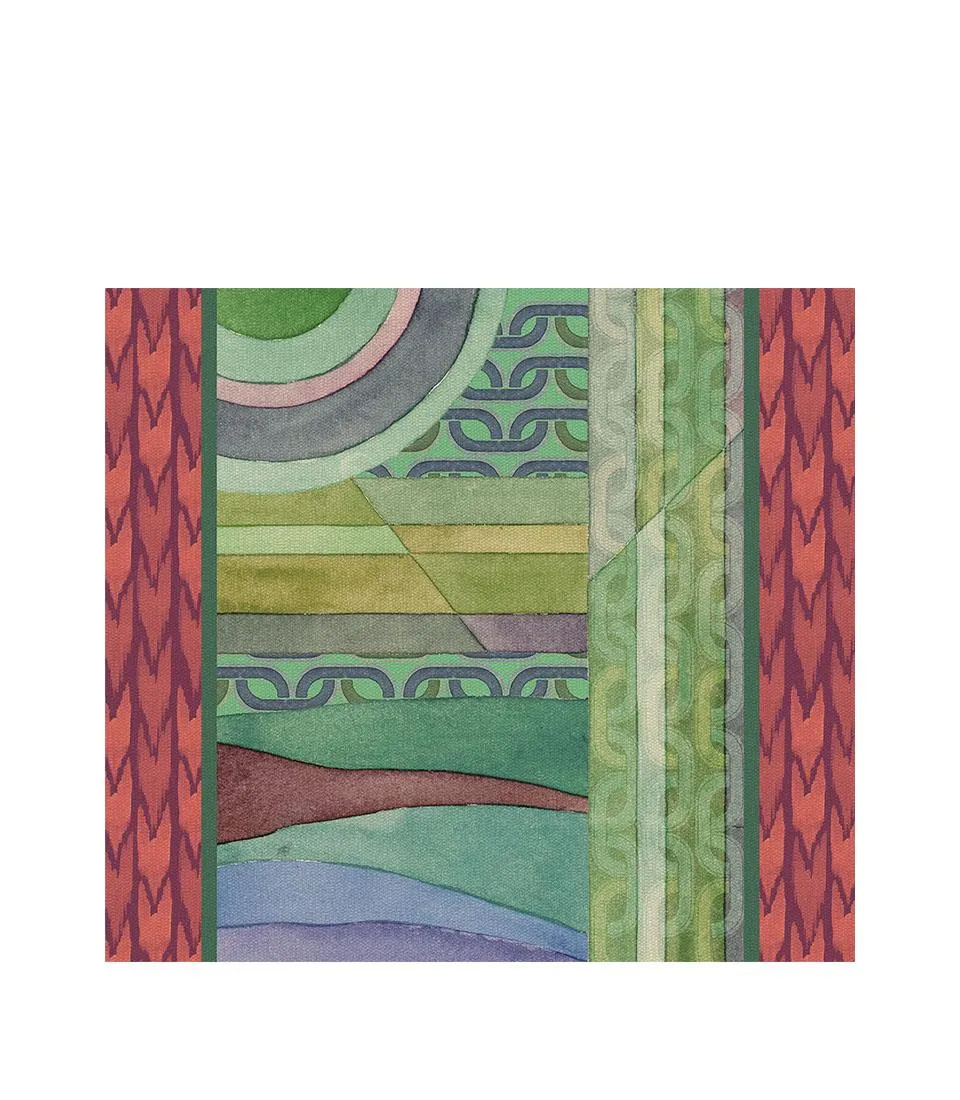 Tovaglietta rigida cornice ruggine - Orizzonti di seta