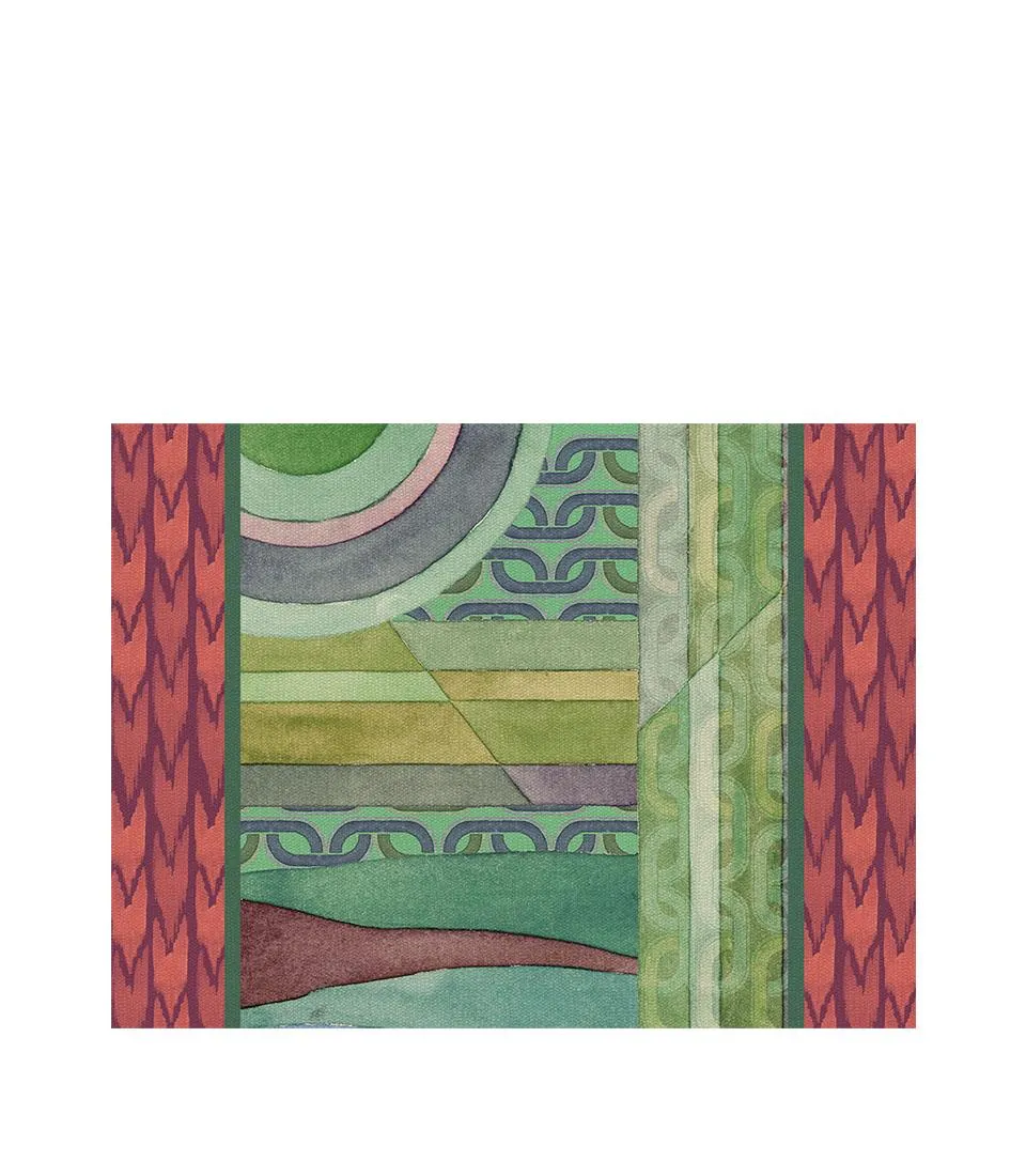 Tovaglietta rigida cornice ruggine - Orizzonti di seta