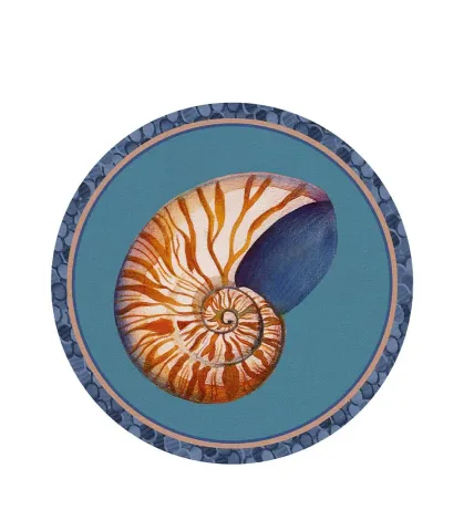Tovaglietta rigida turchese Ø39 - Nautilus