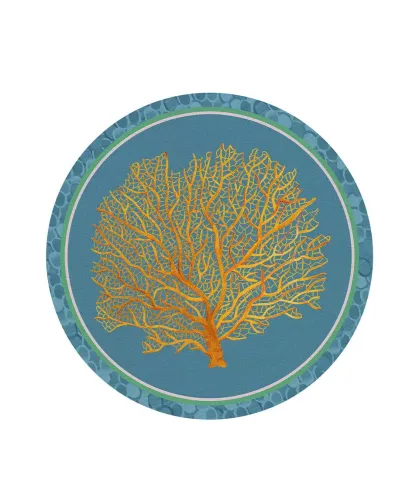 Tovaglietta rigida turchese Ø39 - Corallo