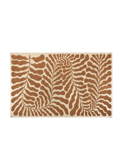 Tappeto con decoro a rilievo